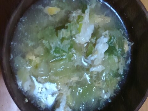 ロールキャベツの残ったスープでリメイク卵スープ